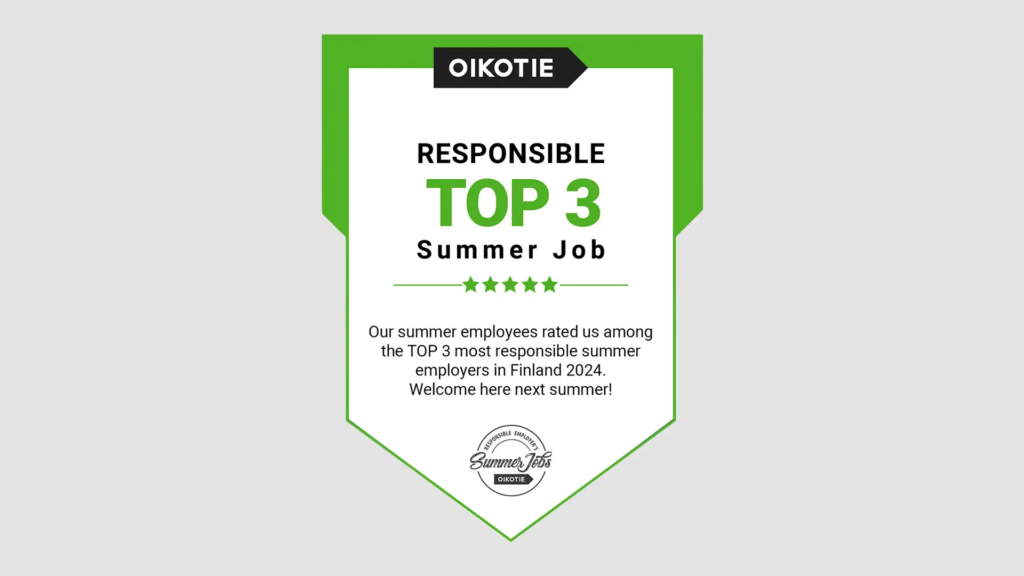 Algol has been named the third most responsible employer of summer workers in 2024